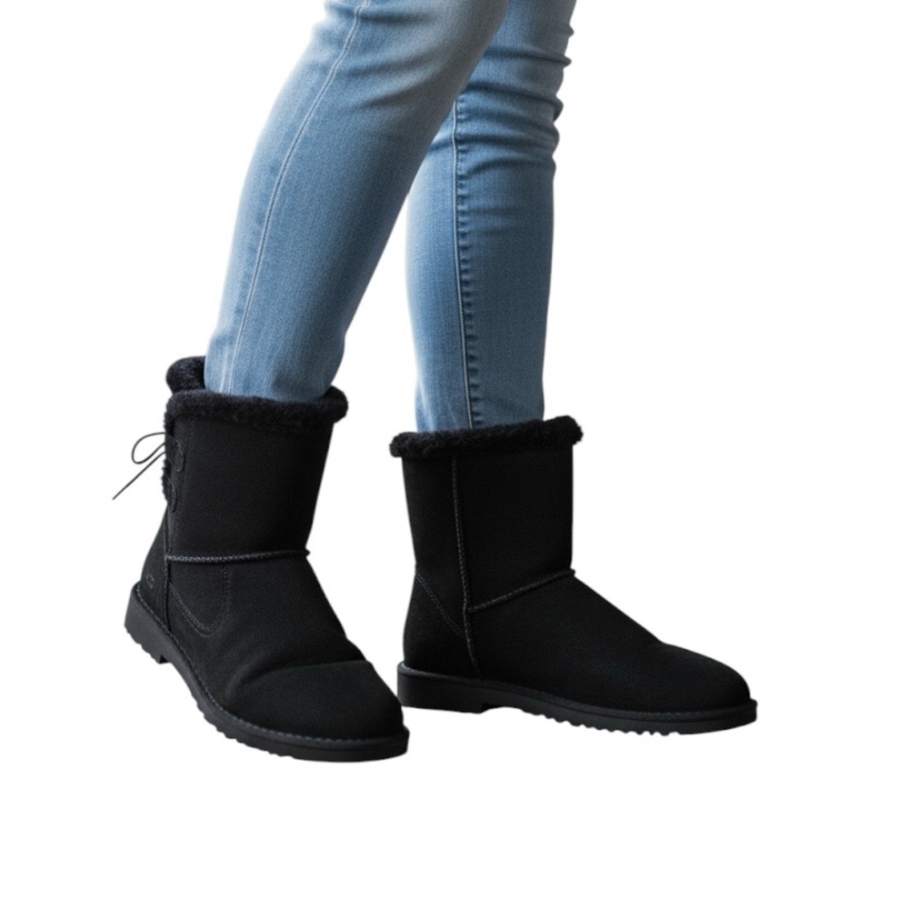 UGG Women's Black Suede Boots Size 8